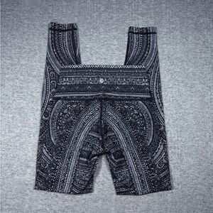 Lululemon Wunder Under Nulux Entwined Leggings Women’s Size 4 Tribal Black White